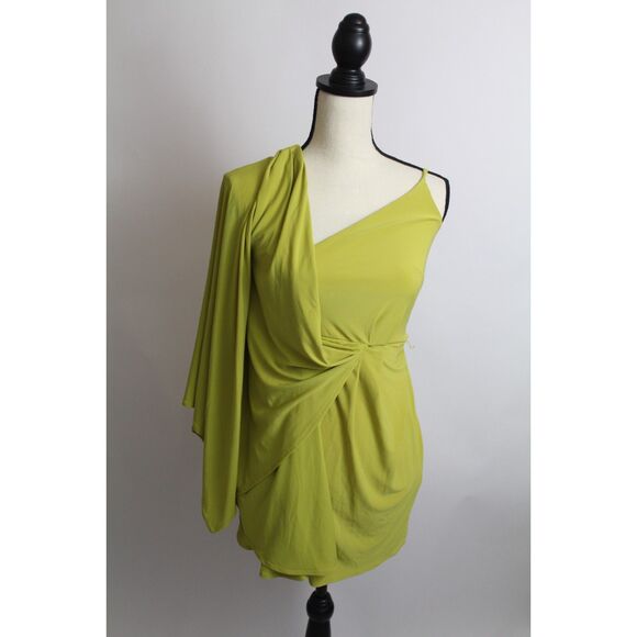 Women’s ASOS Lime Green Sleeveless Bodycon Dress – Size US 2 - Picture 1 of 5